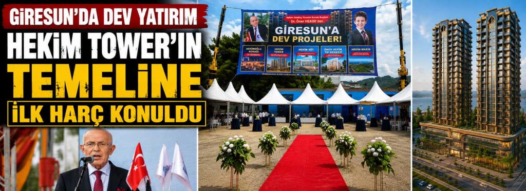Hekim Tower’ın temeline ilk harç konuldu