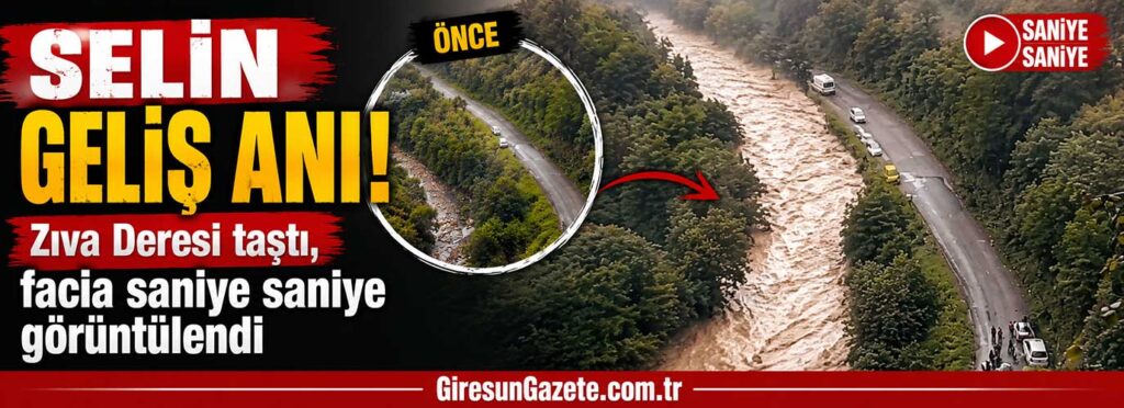 Zıva Deresi taştı, facia saniye saniye görüntülendi