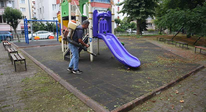 Giresun Belediyesi parklarda bakım seferberliği başlattı