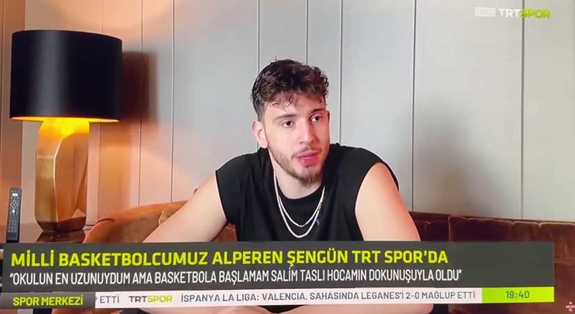 Alperen Şengün, TRT Spor’a konuk oldu