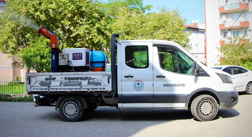 Giresun’da ilaçlama sonbaharda da sürüyor