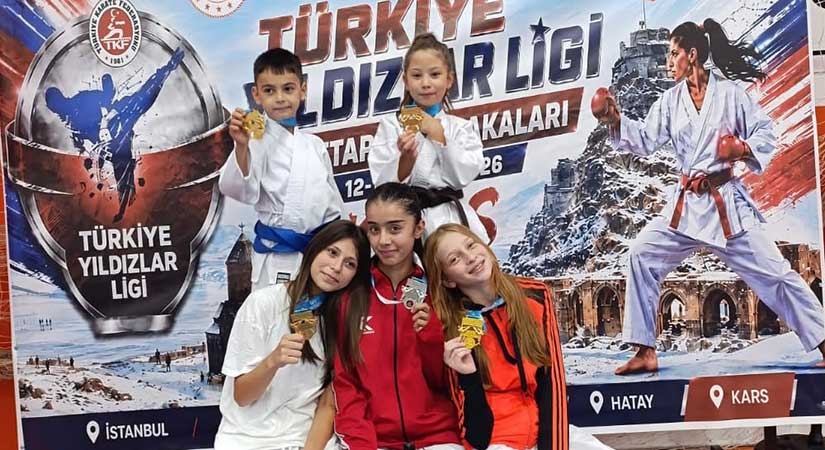 Espiyeli karateciler Kars’ta dört birincilik kazandı