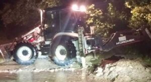 Giresun’da heyelanlar ulaşımı aksattı