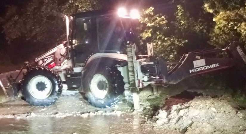 Giresun’da heyelanlar ulaşımı aksattı
