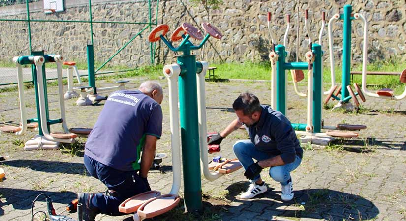 Giresun’da parklar elden geçiriliyor