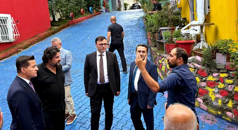 Tirebolu’da Taflanaltı Renkli Sokağı ve projeler incelendi