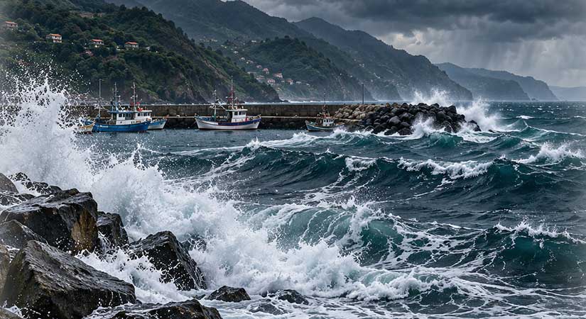 Giresun-Artvin kıyılarına fırtına uyarısı