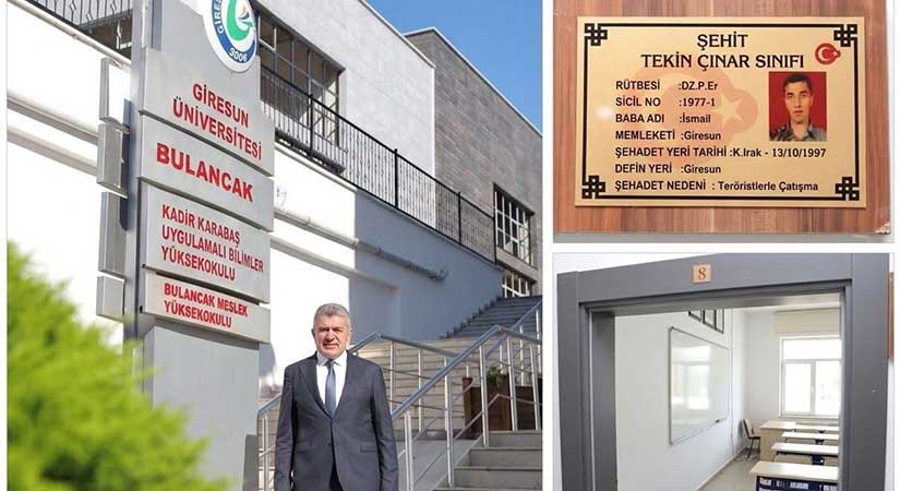 Bulancak’ta anlamlı vefa: Tekin Çınar unutulmadı