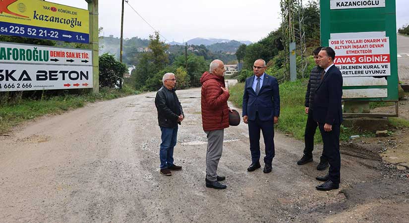 Vali Koç Giresun OSB’de yol projesini inceledi!